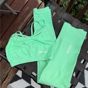 Gymshark Light Green Set